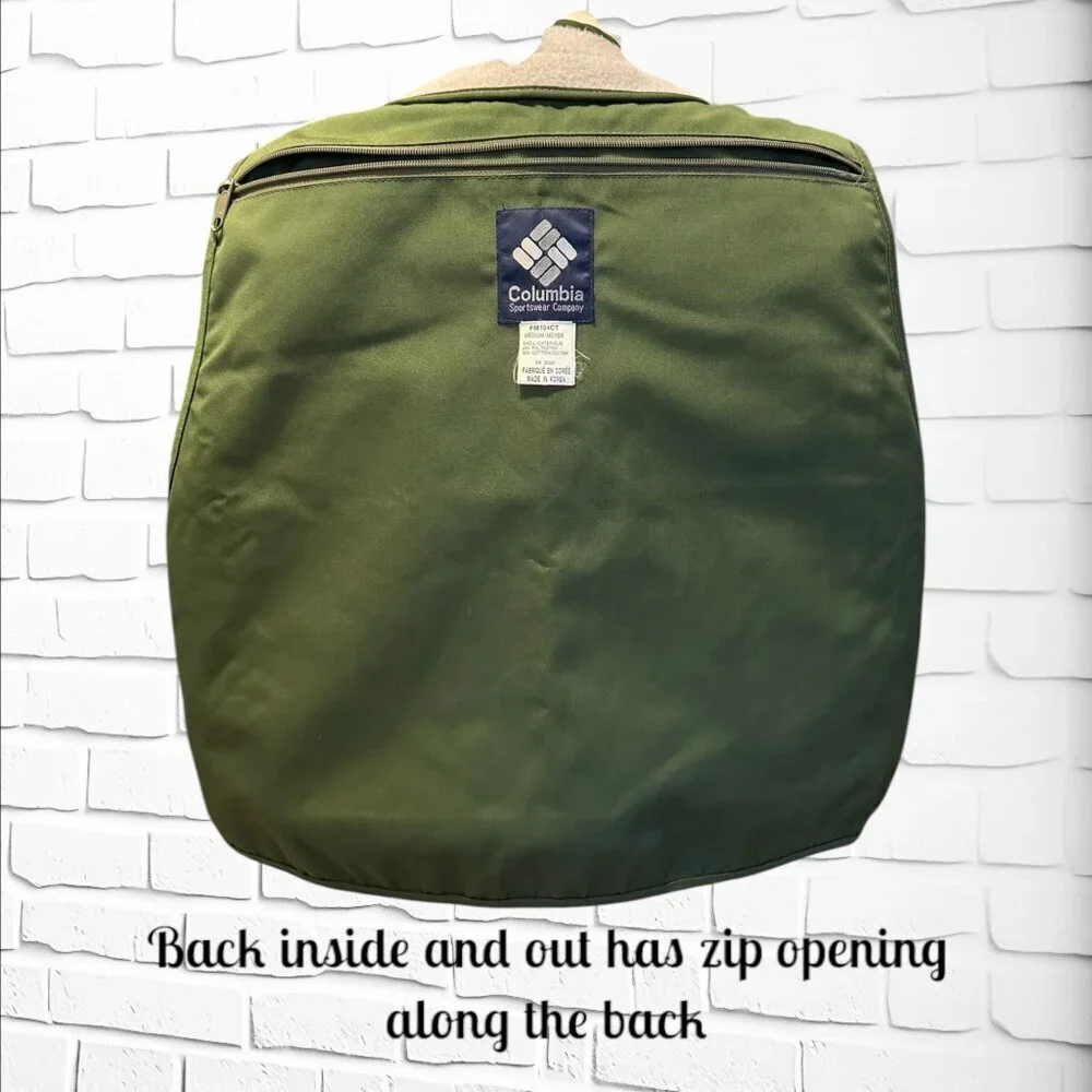 Vintage Columbia Sportswear Green Utility Vest – Timeless Outdoor Style!  Med - Picture 6 of 9